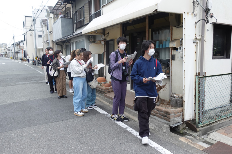 大蔵本町付近で町並みの変化を把握しました