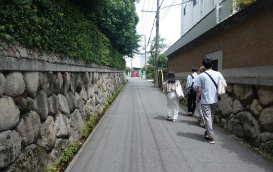 近代に形成された旧邸宅街を歩きました