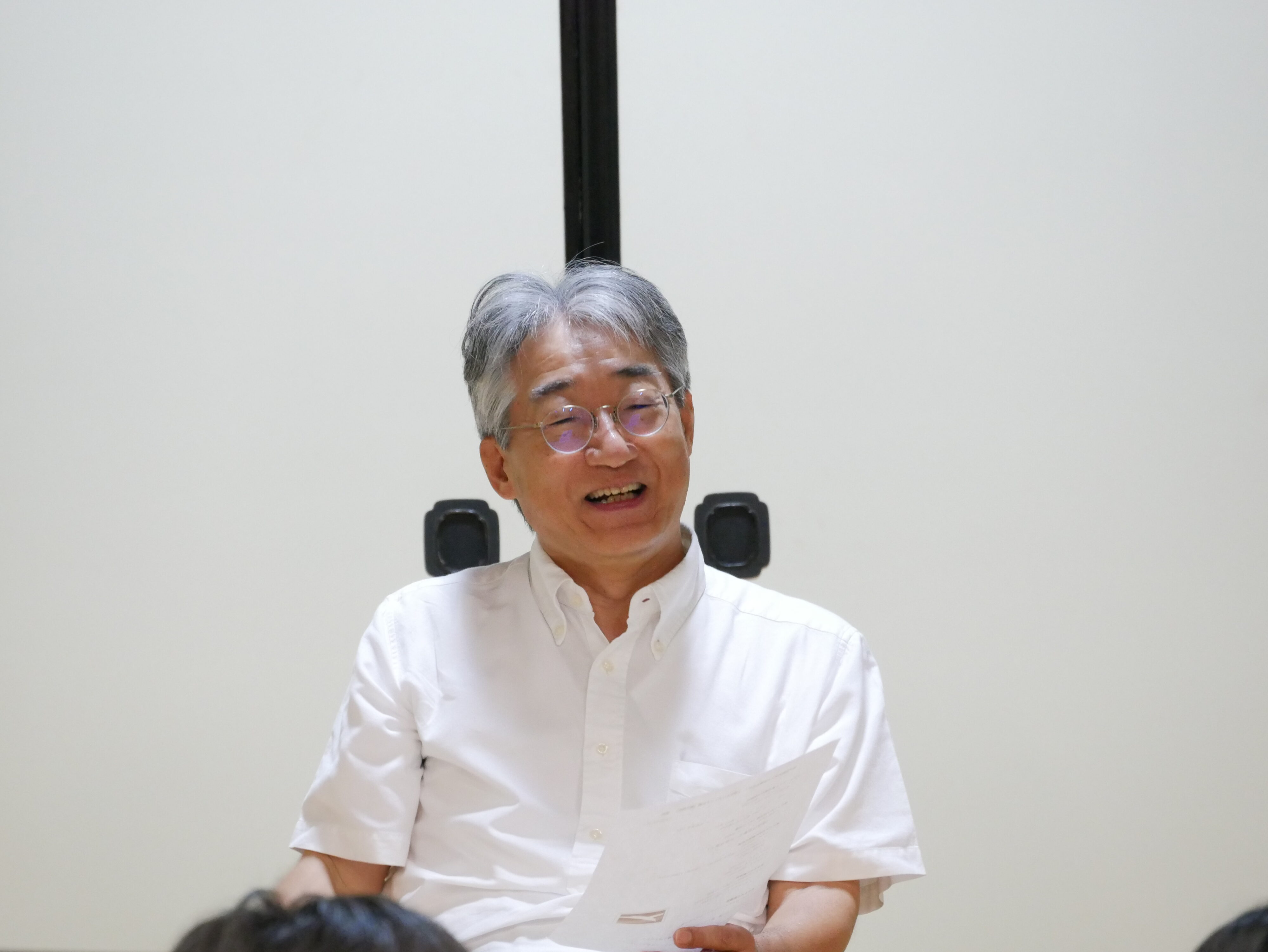 レクチャーを行う長谷川弘基教授